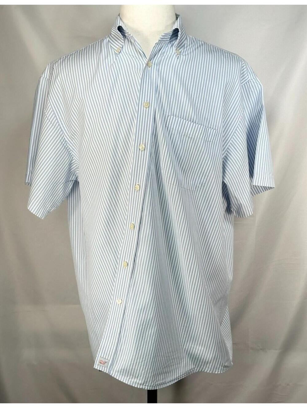 Vineyard Vines Murray Cotton Oxford Button Up Blue Mens XL